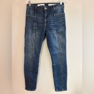 Pilcro and the Letterpress Dark Blue Skinny Jeans size 31 from Anthropologie